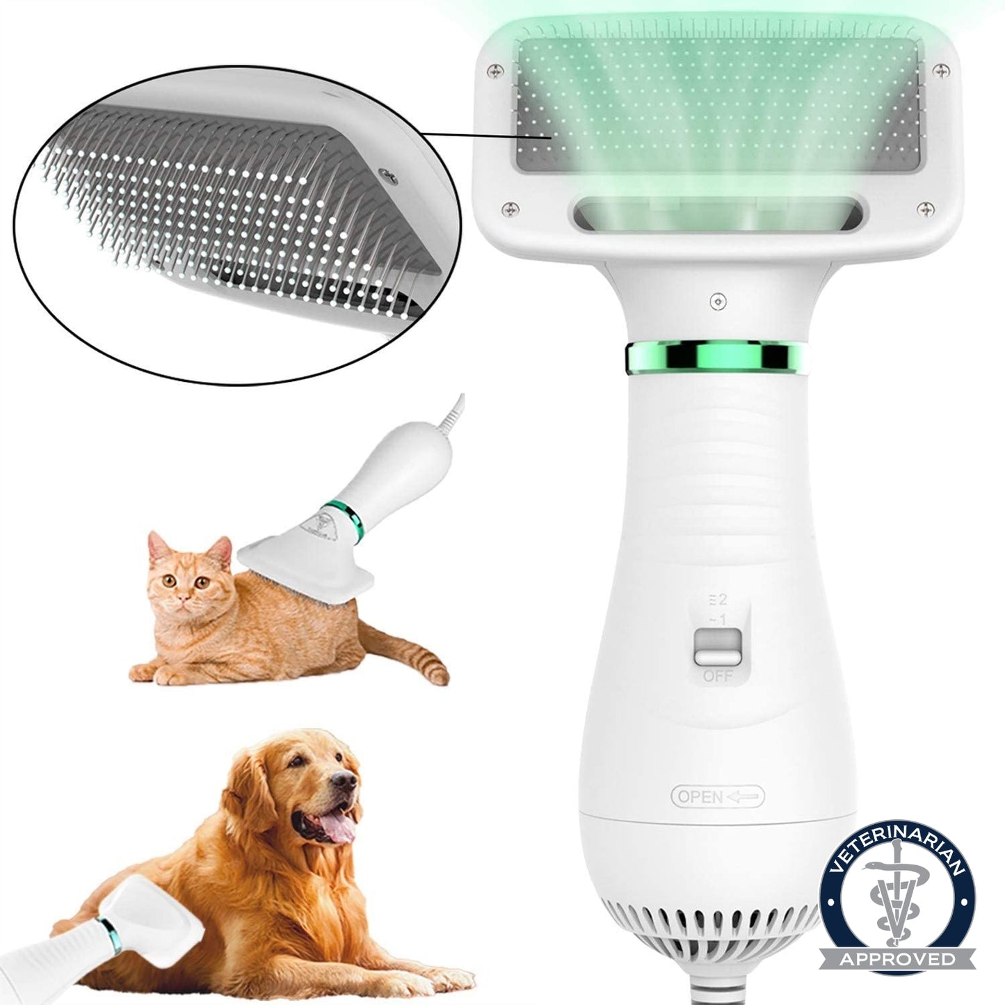 LABBY® Pet Hair Dryer Brush